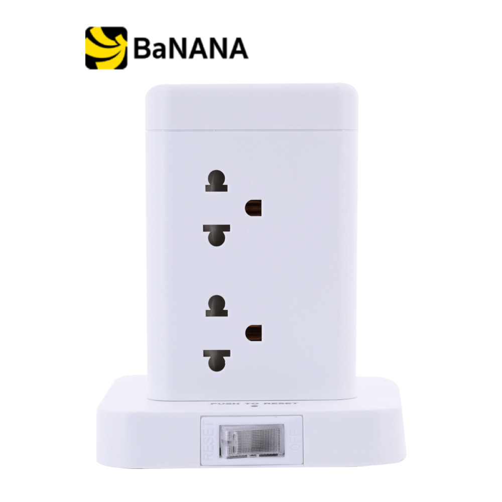 ปลั๊กไฟ Toshino TIS Tower 8 Sockets 16A 3600W PD+QC 20W White by Banana IT