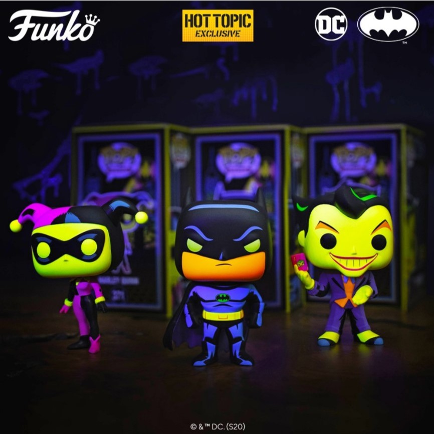 Funko DC Comics Pop! Heroes Batman (Black Light) Vinyl Figure Hot Topic Exclusive | Hot Topic