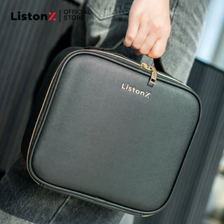 ListonX [ฟรี!ฟองน้ำแต่งหน้า] กระเป๋าเครื่องสำอางพร้อมกระจกไฟ LED (Premium Makeup Bag with Light Up Mirror)