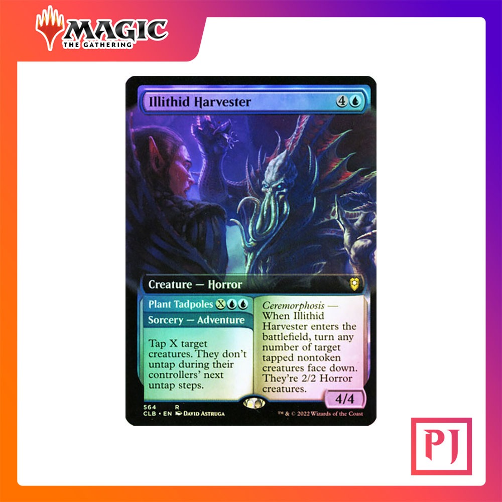 [MTG] Illithid Harvester // Plant Tadpoles (Extended Art) [BLC] [BLUE] [RARE] [FOIL] [ENG] (Magic the Gathering)