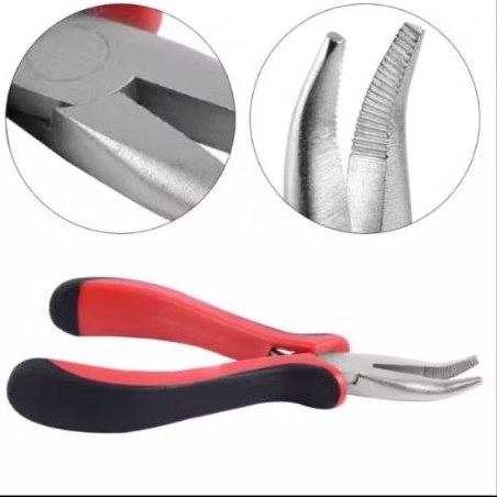 คีมต่อผม คีมด้ามแดงต่อผม  คีมสำหรับต่อผม คีมหนีบกิ๊บต่อผม อุปกรณ์ต่อผม