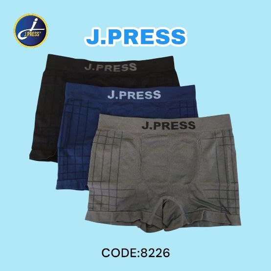 J.PRESS(แพ็ค6ตัว) กางเกงในชาย ทรงขาสั้น ไร้ตะเข็บ เรียบหรู ใส่สบาย รุ่น 8226 ราคาพิเศษ ราคา ถูกที่สุด ดีลบีเคเค แกลเลอรีภาพที่ 8