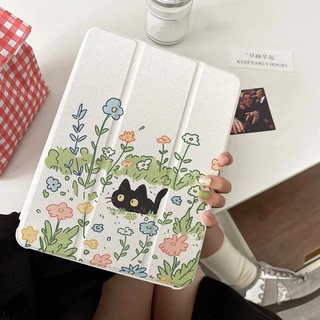 🔥พร้อมส่ง🔥เคส iPad Gen12 Gen11 Air8 11/13 ที่ใส่ปากกา ลูกแมวว่ายน้ำ เคสiPadหมุน 360° Air6 Gen10 Air5