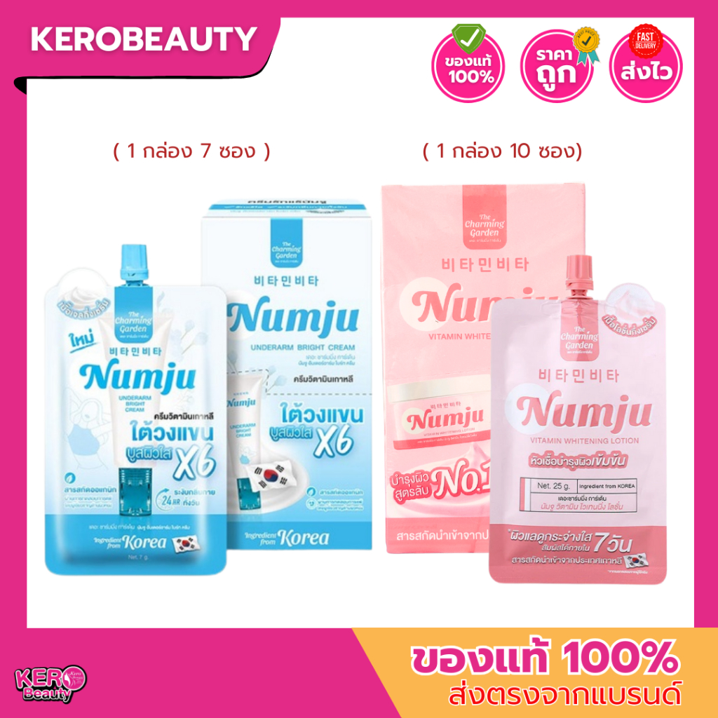 (กล่อง) นัมจู โลชั่นวิตามินเกาหลี Numju VITAMIN WHITENING LOTION – โปรปัง