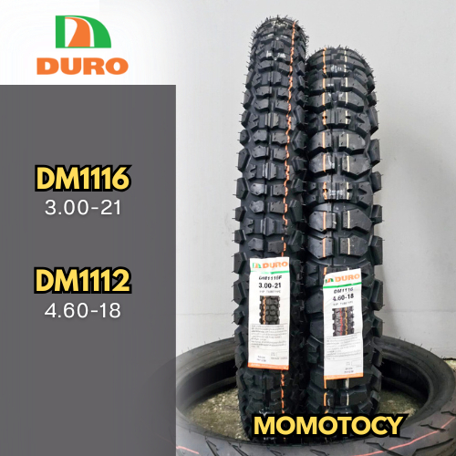 ยางมอเตอร์ไซค์วิบาก ยาง Motocross ยางเอ็นดูโร่ ยี่ห้อ DURO รุ่น DM1116 ขนาด3.00-21,4.60-18