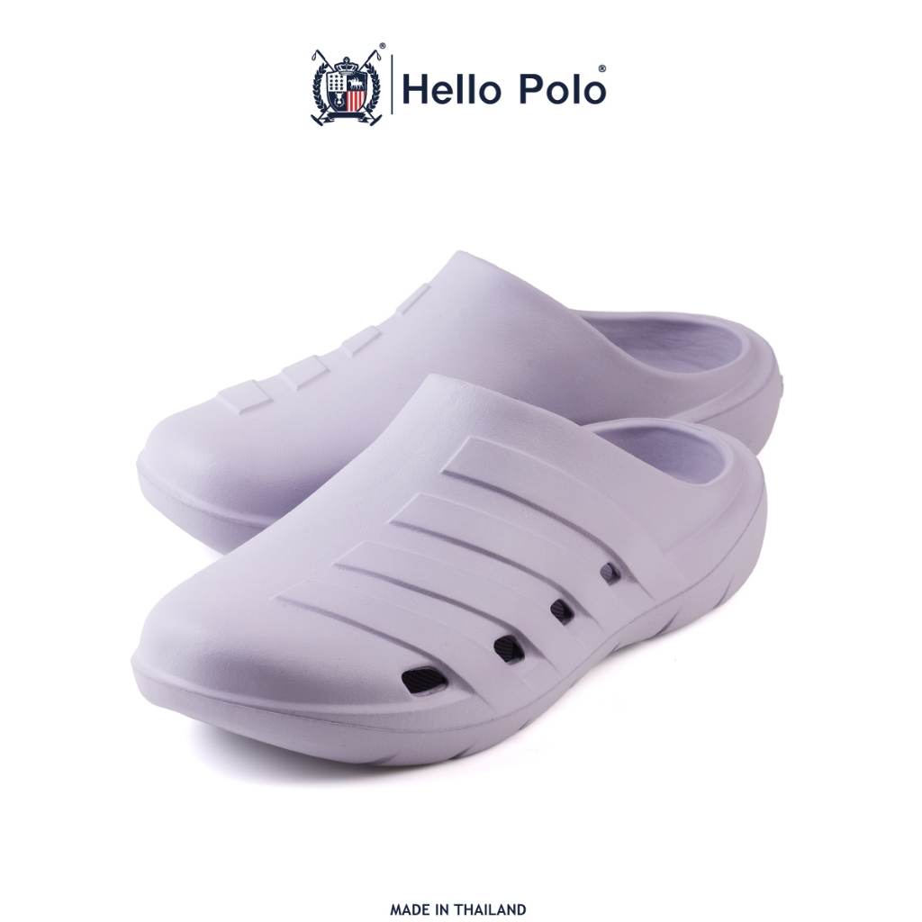 Hello Polo รองเท้าแตะแบบสวม unisex รุ่น HP8019 แฟชั่น พื้นนิ่ม กันน้ำ วัสดุ EVA - รูปที่ 6