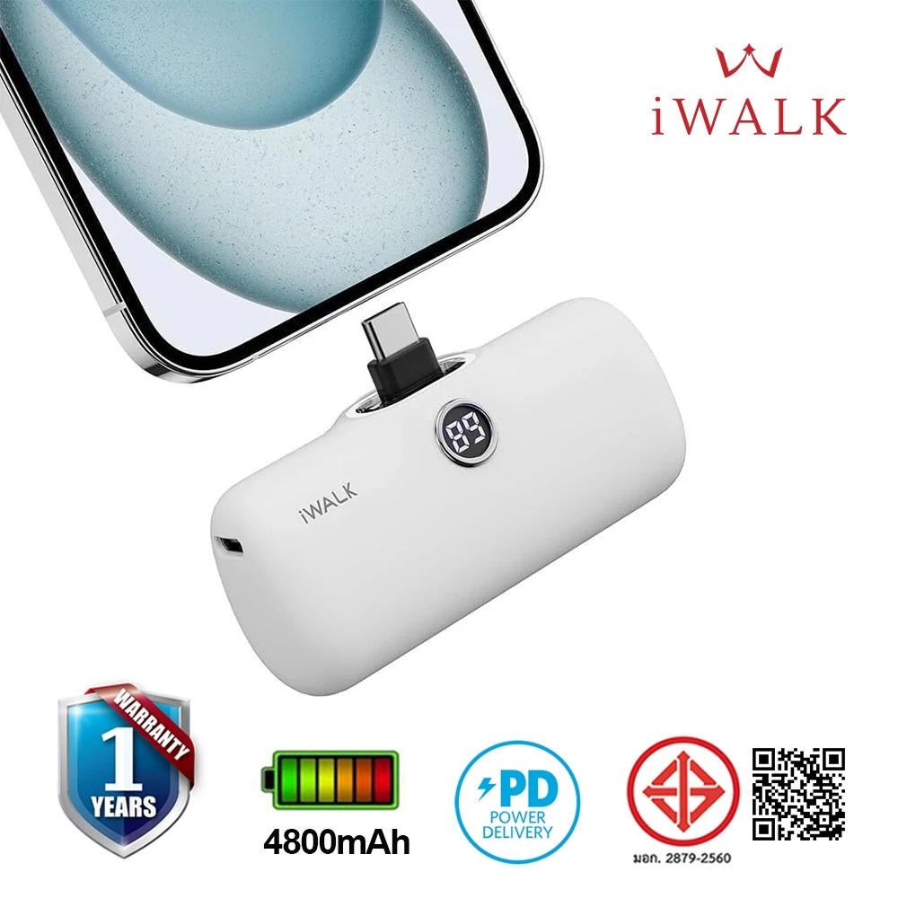 iWALK LinkPod Pro5000 PCแบตสำรองไร้สายแบบชาร์จเร็วหัวTypeCใช้ได้กับ iPhone16,15และสมาร์ทโฟนแอนดรอยด์ thumbnail 3