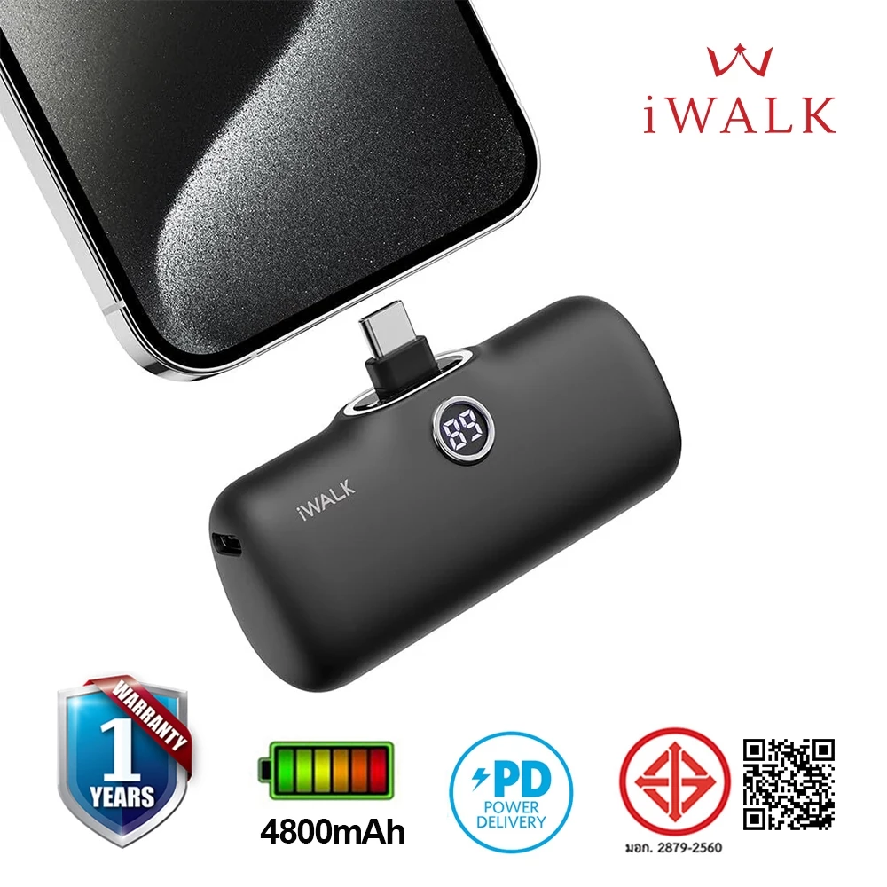 iWALK LinkPod Pro5000 PCแบตสำรองไร้สายแบบชาร์จเร็วหัวTypeCใช้ได้กับ iPhone16,15และสมาร์ทโฟนแอนดรอยด์ thumbnail 5