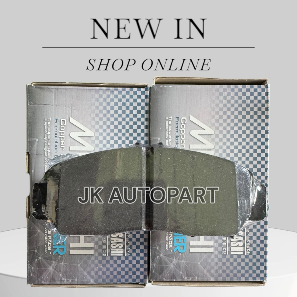 ผ้าดิสเบรคหน้า MUSASHI WDD-613 HONDA ACCORD V6 CL 3.0,2.4,3.5-CIVIC V-TEC,ODYSSEY RA6,RA7, STREAM (1