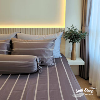 (6 ฟุต) เฉพาะเซตผ้าปูที่นอนกันไรฝุ่น Soul Sleep Premiun Cotton Silk 550 TC