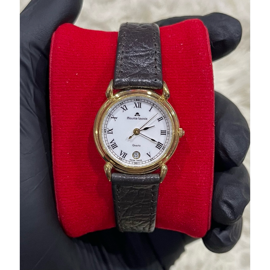 นาฬิกาข้อมือผู้หญิงสไตล์วินเทจ แบรนด์ Maurice Lacroix ของแท้ 💯