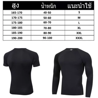ชุดกีฬาสำหรับผู้ชาย เซต2ชิ้น แขนยาว+กางเกงขายาว ฟิตเนส/เทรนนิ่ง/วิ่ง/ปั่นจักรยาน /ว่ายน้ำ [กทม. พร้อมส่ง]