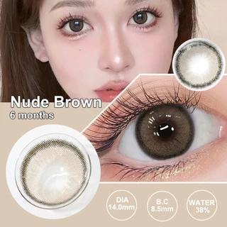 Magister & Realcon [ซื้อ 1 แถม 2] Magister คอนแทคเลนส์ Mini Brown 14mm อนแทคเลนส์สายตาสั้น คอนแทคเลนส์สี คอนแทคเลนส์แก้