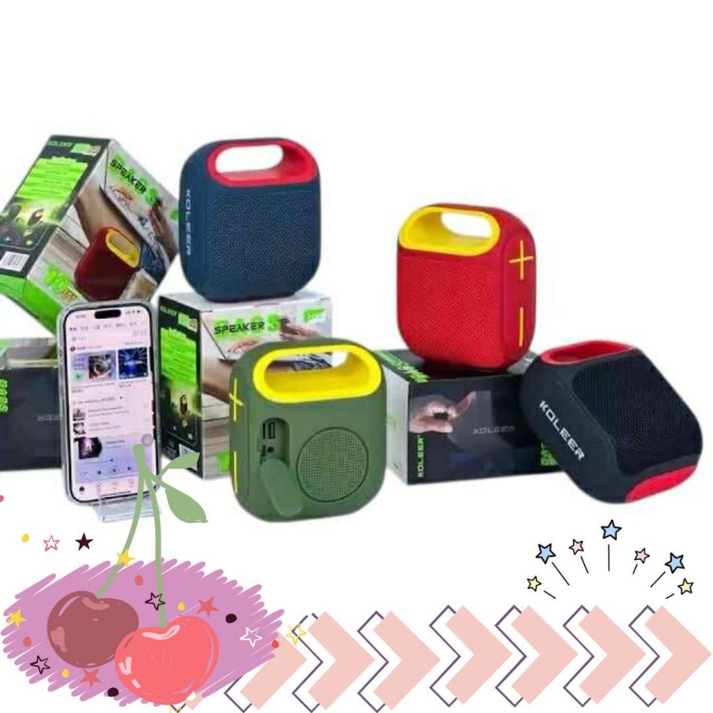 พร้อมส่งจากไทย Koleer H52 ลำโพงบลูทูธไร้สายแบบพกพา 10W HD รองรับฟังก์ชั่น TWS  กันน้ำ(ละออง)