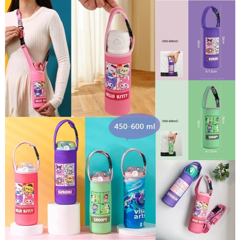 กระเป๋า​ใส่ขวดน้ำแบบพกพา​ ถือก็ได้​สะพายก็ดี​ ถุงใส่ขวดน้ำ แบบถือ หรือสะพายได้ (หัวเข็มขัด)