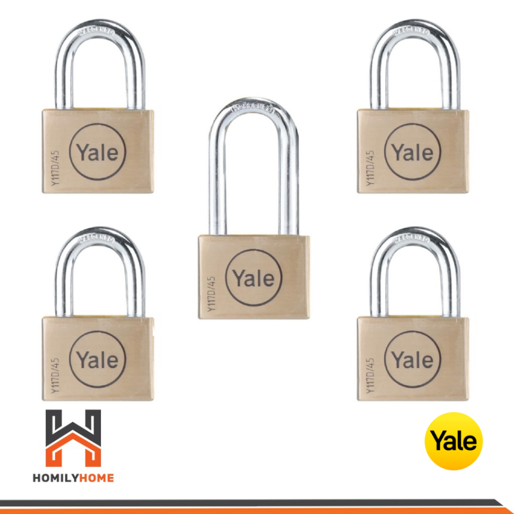 YALE กุญแจคล้อง KA5 BD45 คอสั้น 4 คอยาว 1 KA4 BD45 คอสั้น 2 คอยาว 2 KA3 BD45 คอสั้น 3 KA2 BD50 คอสั้