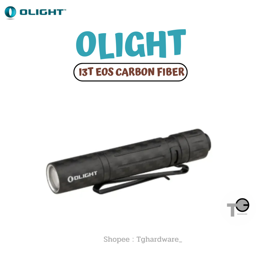 Olight i3T EOS ฉาย Carbon Fiber ขนาดเล็กแบบพกพา
