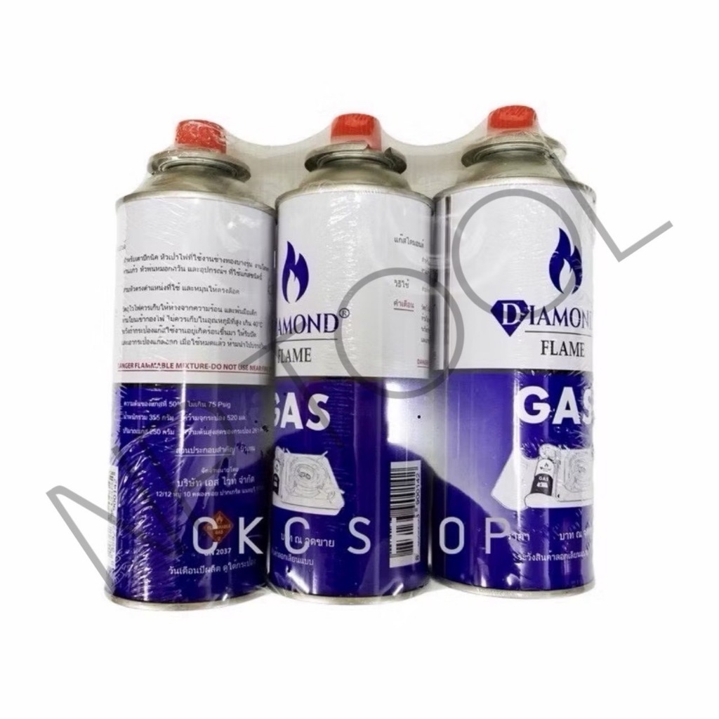 NP-486 DIAMOND แก๊สกระป๋อง แพ๊ค 3 กระป๋อง ความจุ 250 g