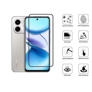ฟิล์มกระจก เต็มจอ สำหรับ iNfinix Smart9 / Hot50i 🔥🔥 ฟิล์มกระจก Infinix แบบเต็มจอ
