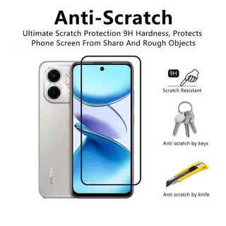 ฟิล์มกระจก เต็มจอ สำหรับ iNfinix Smart9 / Hot50i 🔥🔥 ฟิล์มกระจก Infinix แบบเต็มจอ