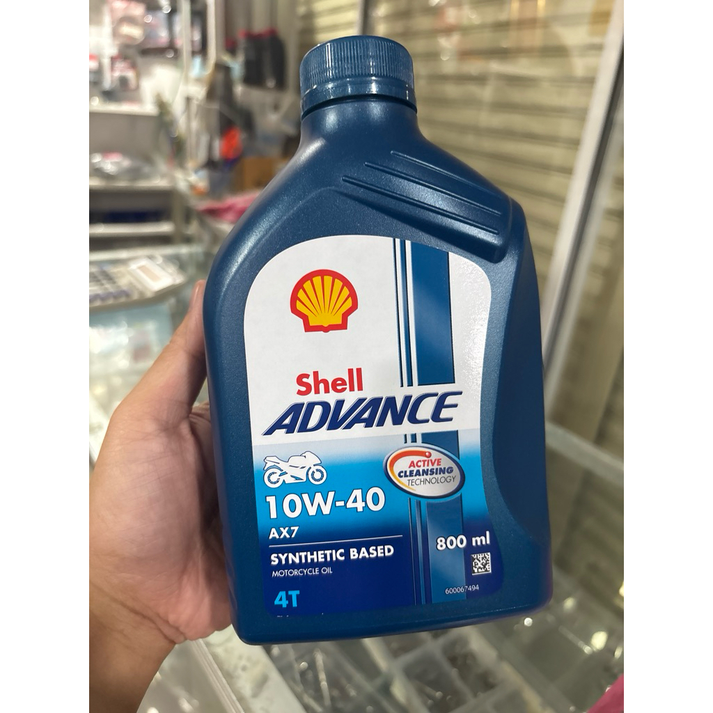 น้ำมันเครื่อง shell แอดวานซ์ AX7 10W-40เกียร์ธรรมดา