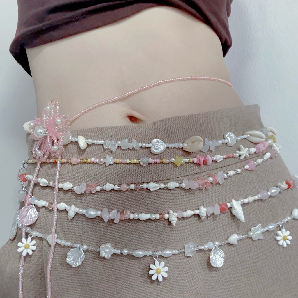 สร้อยคาดเอว สร้อยไปทะเล 🐚ระบุขนาดไม่เกิน 30 นิ้ว(พรี 2-3 วัน)