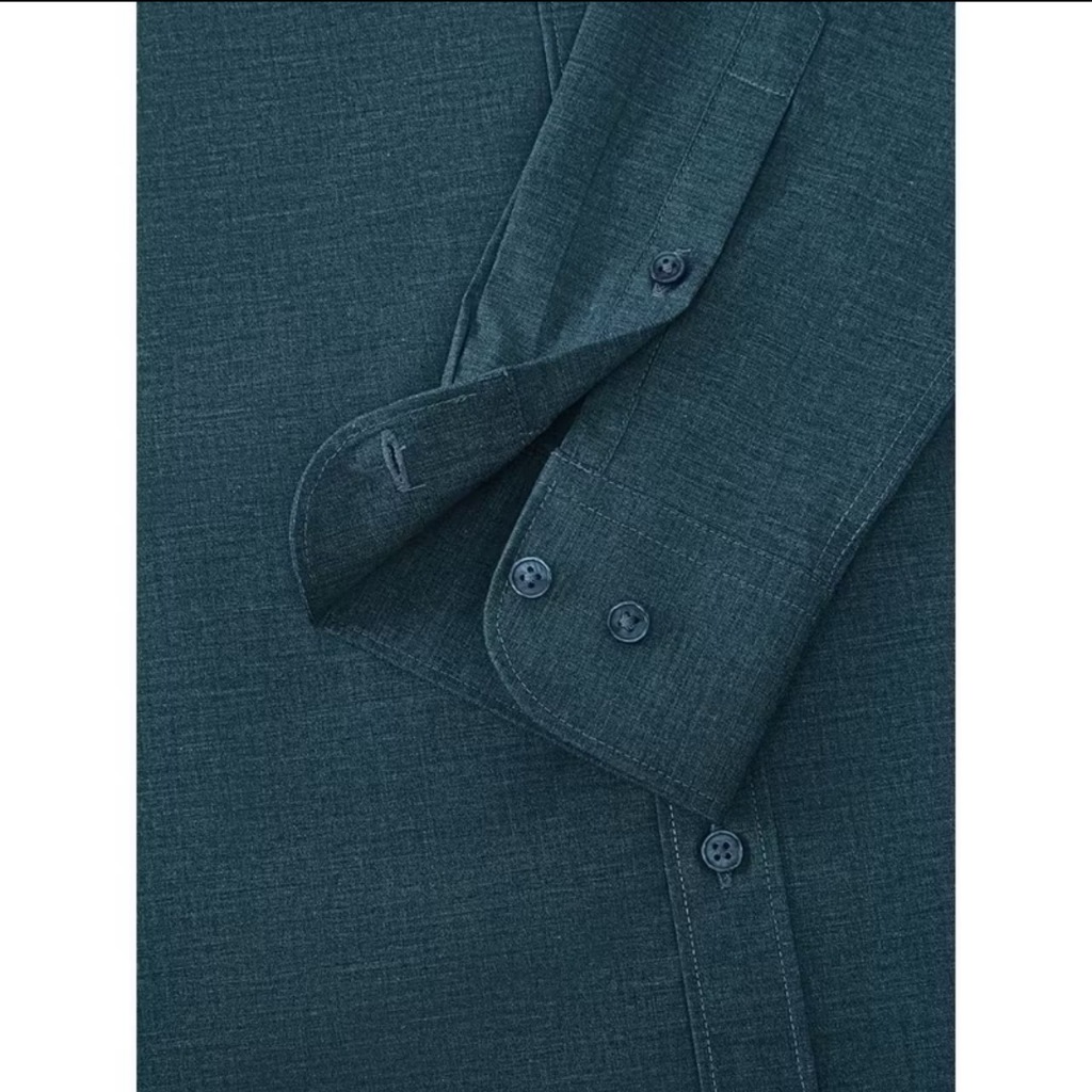 G2000 เสื้อเชิ้ตแขนยาวแบบทางการสำหรับผู้ชาย ทรง Smart Fit รุ่น 2112101267 สีน้ำเงินอมเขียว - รูปที่ 5