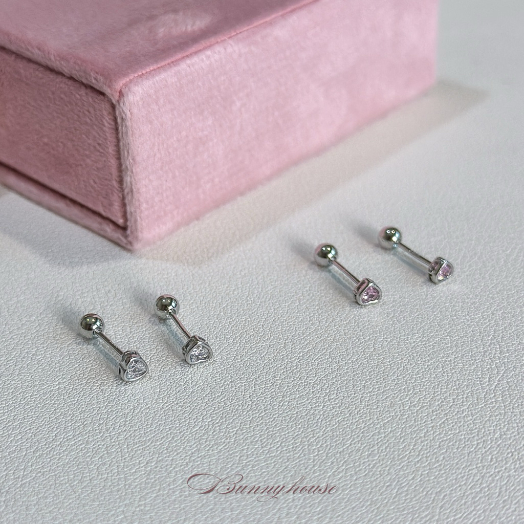 ᰔᩚ มีส่งด่วน ᰔᩚ  ต่างหูจิว ต่างหูเงิน 1 คู่ พร้อมส่ง