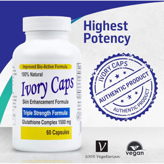 ivory caps 1500 mg Glutathione Skin Whitening Pills Complex,…