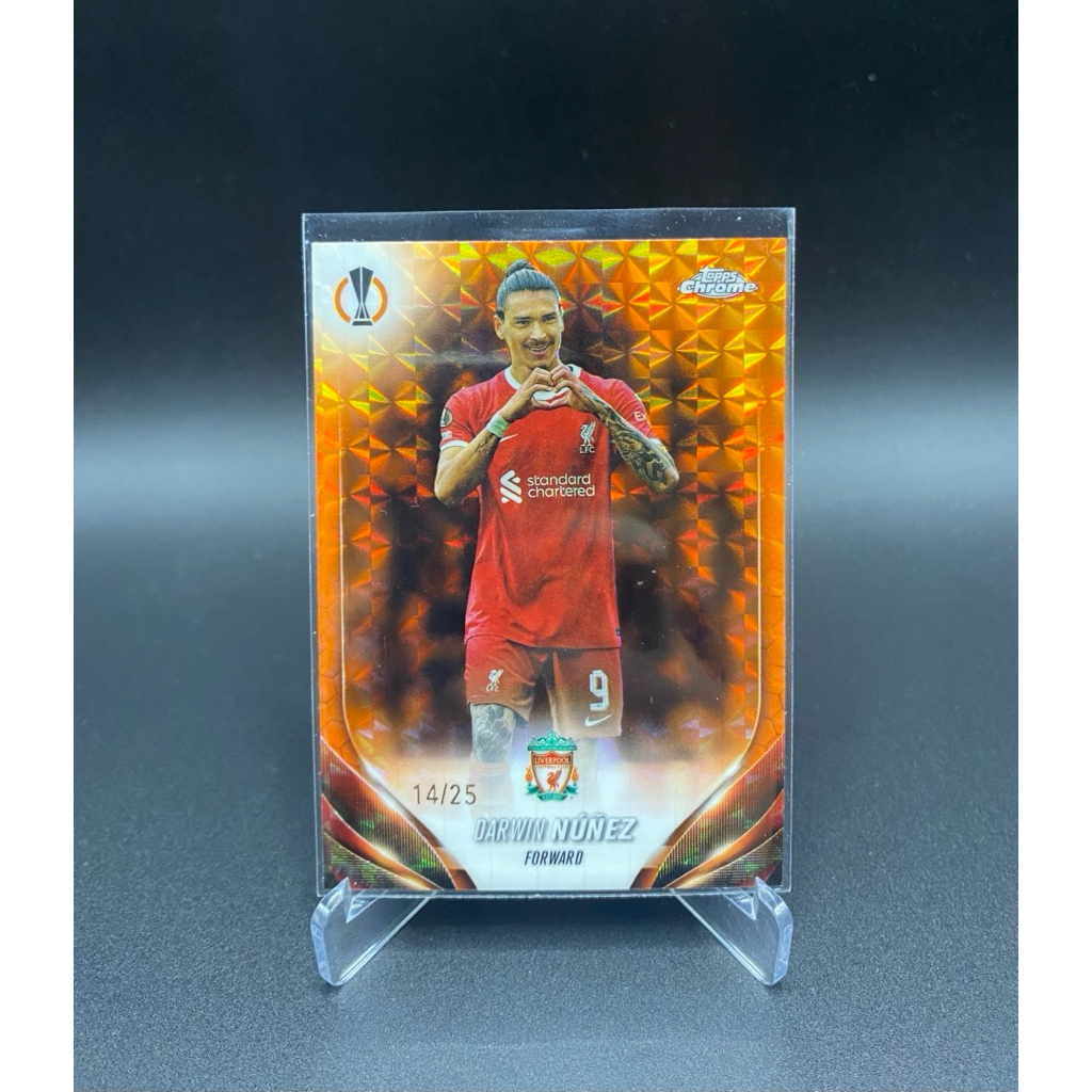 รวมการ์ดฟุตบอลรัน 2023-24 TOPPS - 2023-24 TOPPS Chrome - DARWIN NUNEZ  FORWARD