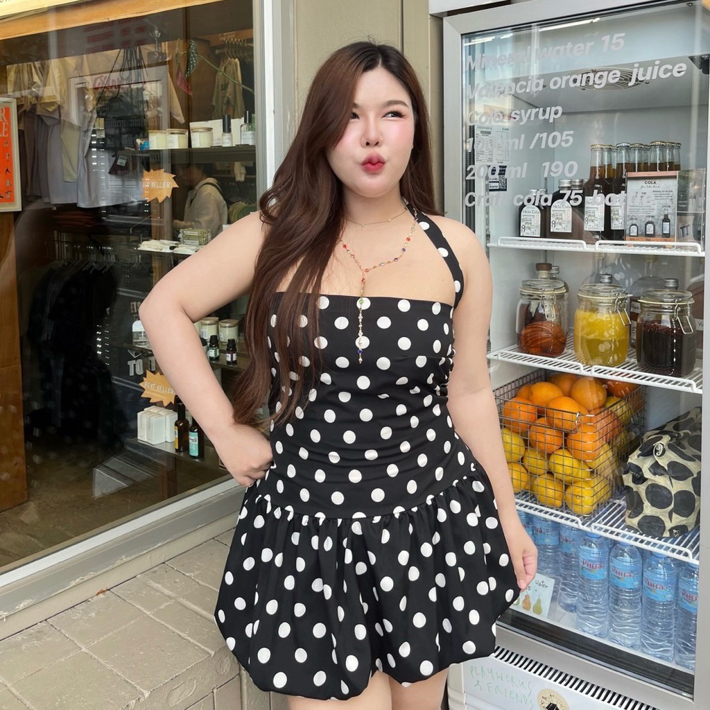 𝐉𝐨𝐨𝐝𝐣𝐨𝐨𝐝 𝐛𝐚𝐥𝐥𝐨𝐨𝐧 𝐝𝐫𝐞𝐬𝐬 มินิเดรสสาวอวบน่ารักมากๆ