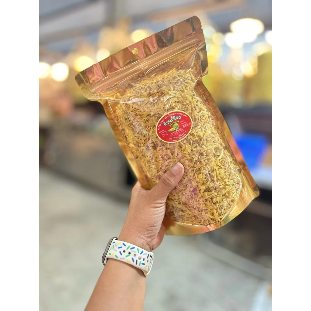 ทุเรียนทอดกรอบ ถุงขนาด500g. [ร้านเจ้จงทุเรียนทอด ของฝากจากระยอง ตลาดกลางผลไม้ตะพง] thumbnail 6