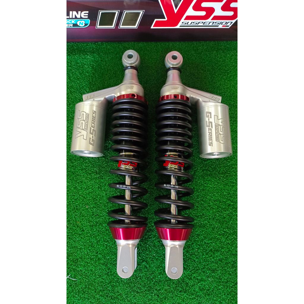 โช้ค YSS G Plus แท้ หูผ่า สำหรับ Pcx160 ABS ดิสหลัง ตรงรุ่นไม่ติดจานเบรค สูง335มิล แก๊สแท้ โช๊คแต่ง