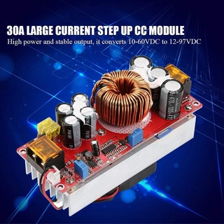 DC-DC 400W/1200W/1800W 15A-30A Step UP 10-60V to 12-90V สเต็ปอัพ โมดูลชาร์จแรงดันไฟฟ้า วงจรเพิ่ม แปลงไฟ โมดูลสเต็ปดาวน์