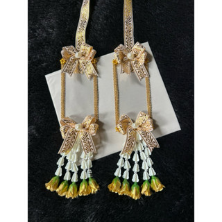 พวงมาลัยบวชนาค พวงมาลัยงานแต่ง 2 ใบ แบบเต็มแบงค์ พวงมาลัยใส่…