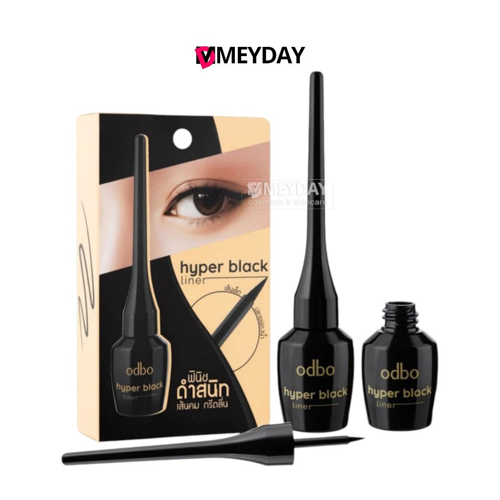 ( OD3002 ) Odbo Hyper Black Liner โอดีบีโอ ไฮเปอร์ แบล็ค ไลเนอร์ 6ml