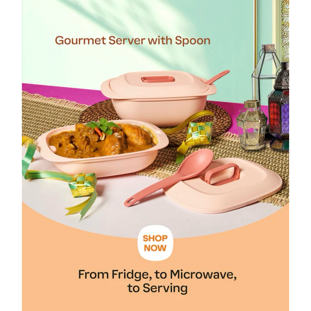 Tupperware รุ่น ชุดเสริฟ Goumate Server (เลือกขนาด)