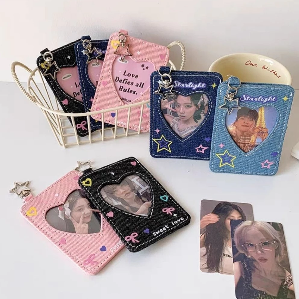 พร้อมส่งจากไทย!!! เคสการ์ด เฟรมการ์ด พวงกุญแจใส่รูปผ้ายีนส์ พวงกุญแจยีนส์ งานน่ารัก Y2K สุด *ไม่มีบริการปริ้นรูปค่ะ
