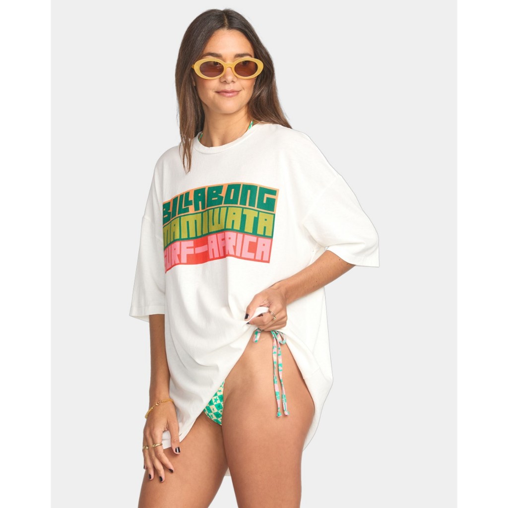 BILLABONG เสื้อยืดแขนสั้นสำหรับผู้หญิง Womens Mami Wata Surf Africa SS Tee 252 24B352523-SCS ราคา ถูกที่สุด ดีลบีเคเค แกลเลอรีภาพที่ 3