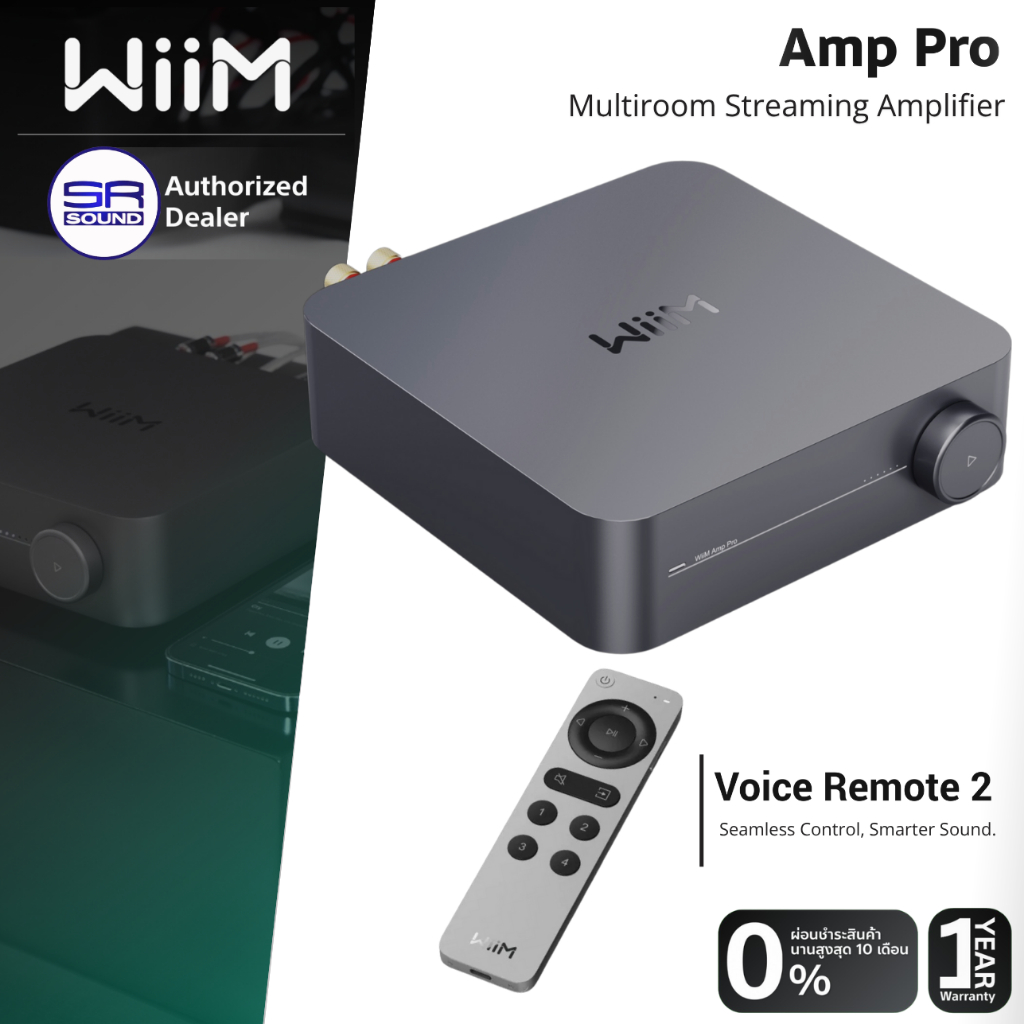 (ส่งฟรี/ผ่อน0%) WiiM AMP PRO Multiroom Streaming Amplifier เพาเวอร์แอมป์ บลูทูธ Music Streamer