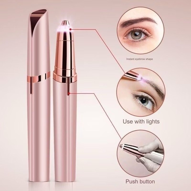Eyebrow Trimmer เครื่องกันคิ้วไฟฟ้า ชาร์จด้วยระบบ USB ที่กันคิ้ว มีดโกนแต่งคิ้ว กำจัดขนคิ้ว