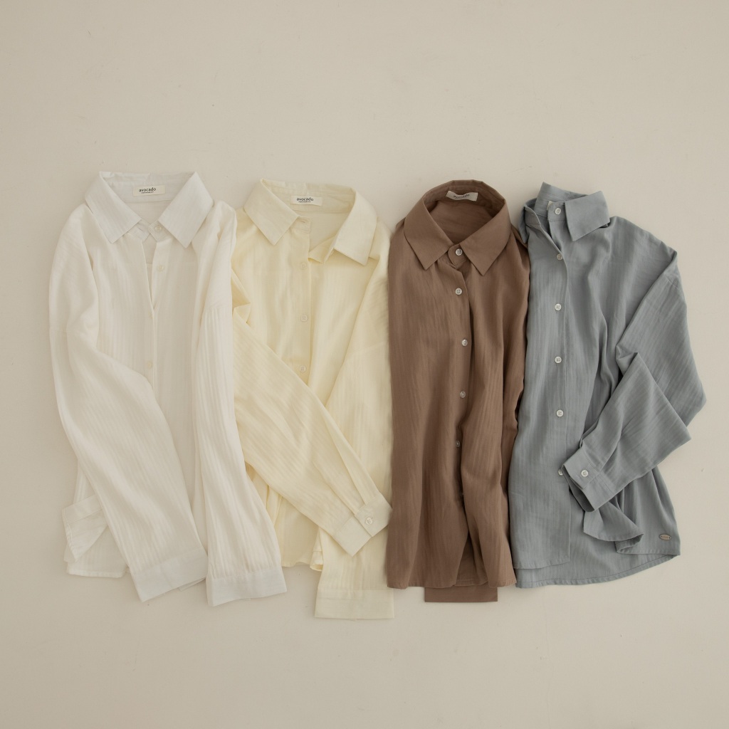 (พร้อมส่ง) avo ramie shirt เสื้อเชิ้ตแขนยาวผ้า cotton รุ่นนี้พัฒนามาจากเชิ้ตรุ่น kiddie