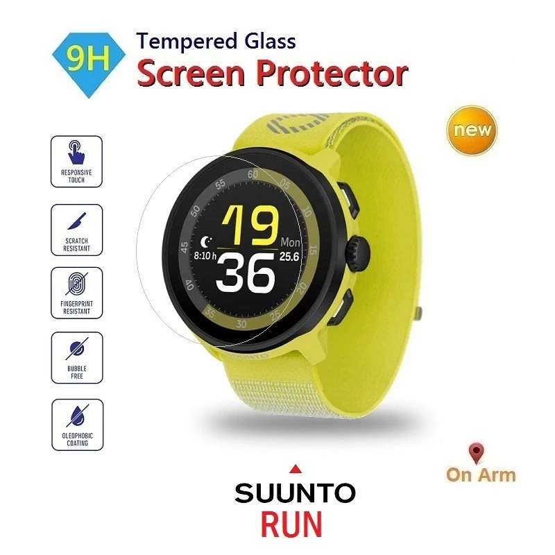 กระจกนิรภัย SUUNTO RUN ขนาดตรงตามรุ่น