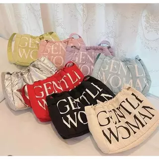 กระเป๋า Gentlewoman แท้ Dumpling Bag drawstring bag Crossbody กระเป๋าเกี๊ยว กระเป๋าผ้า