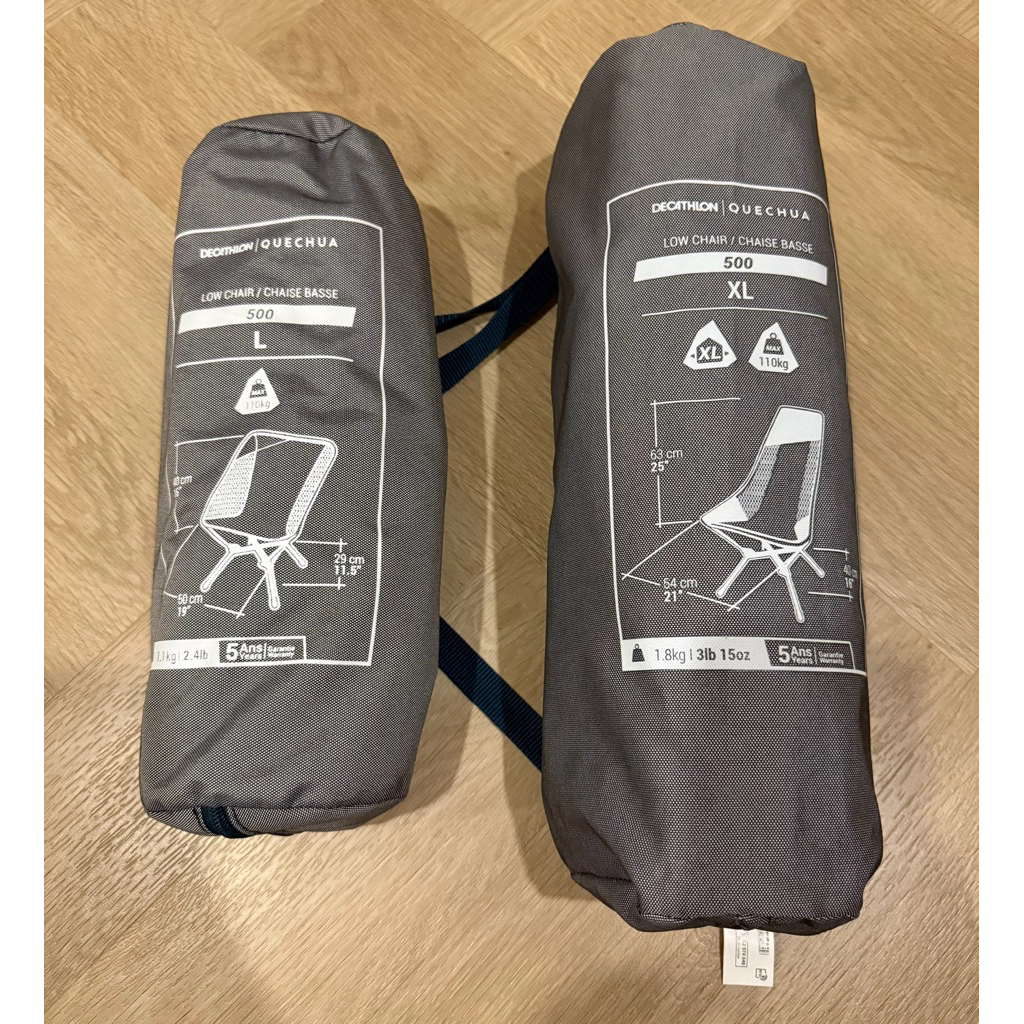 🔥พร้อมส่ง🔥 DECATHLON เก้าอี้พับ QUECHUA สำหรับการตั้งแคมป์รุ่น MH500 L และ MH500 XL (มีถุงใส่สำหรับเ