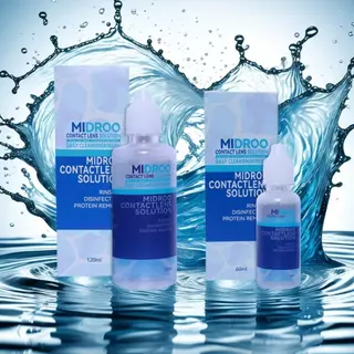 【📢ซื้อครบ฿60 แถม เครื่องล้าง+ตลับ❗ 】Midroo 💦น้ำยาดูแลรักษาแว่นตา Contact Lens Solution-60/120/360ml เวลาโปรโมชั่นมีจำกัด