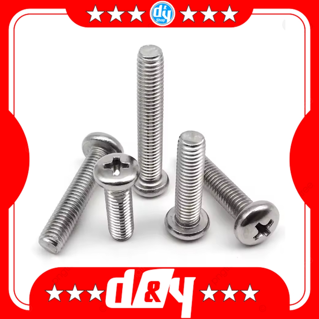 สกรูหัวกลม (Stainless 304) ขนาด M2 Tamiya Mini4wd
