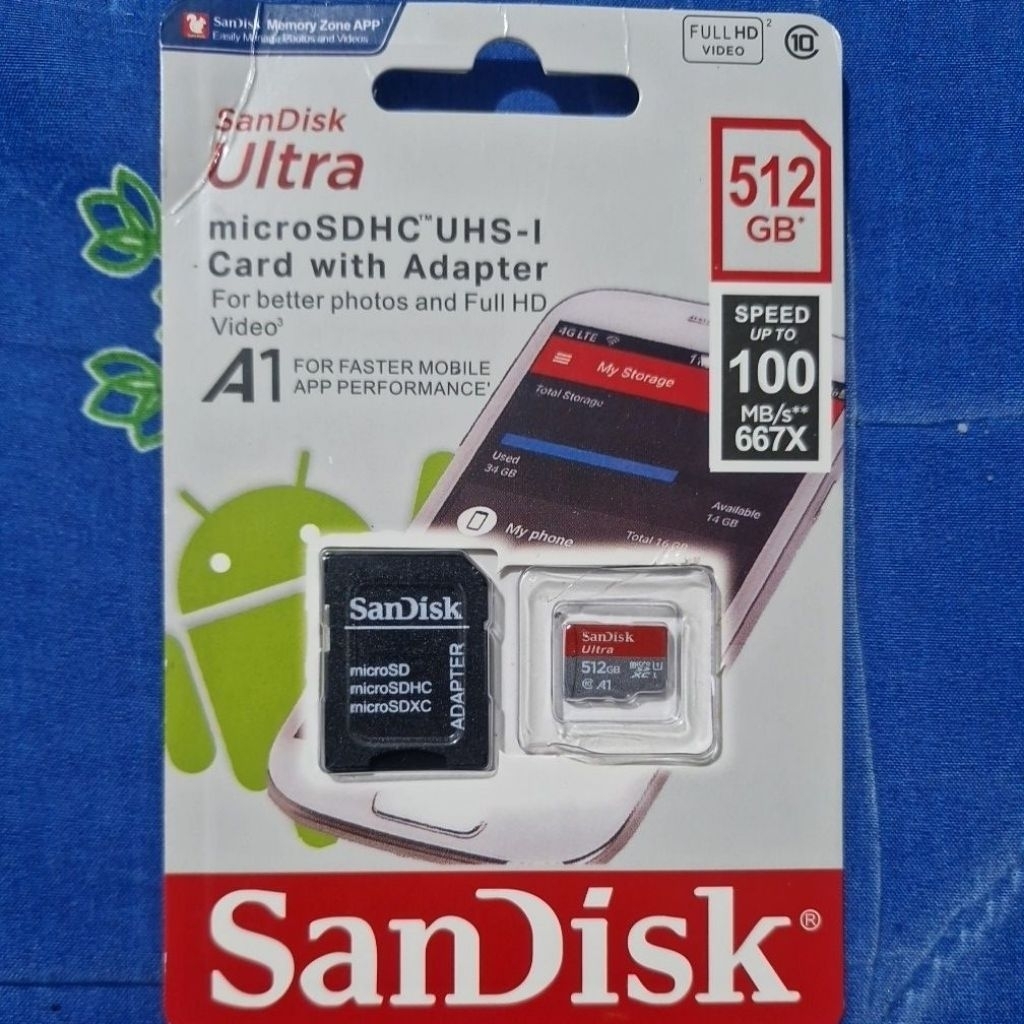Sd Card ของsanDisk Ultra 512GB c10 A1
