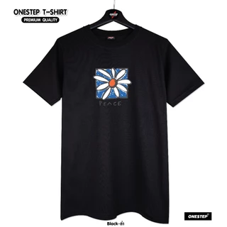 ผ้า cotton แท้ 100% [Super Soft] อย่างดี หนานุ่ม ใส่สบาย ไม่ร้อน ลายPEACE (no.264)