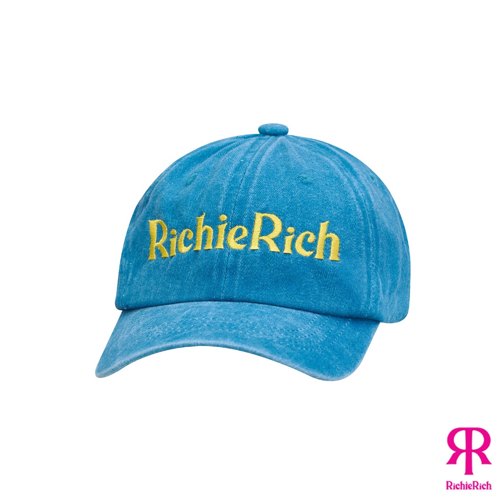 RICHIERICH By TandT - Blue and Yellow - RICHIERICH LOGO EMBELLISHED CAP หมวกแก็ปปักด้ายคำอ่าน ริชชี่ริช